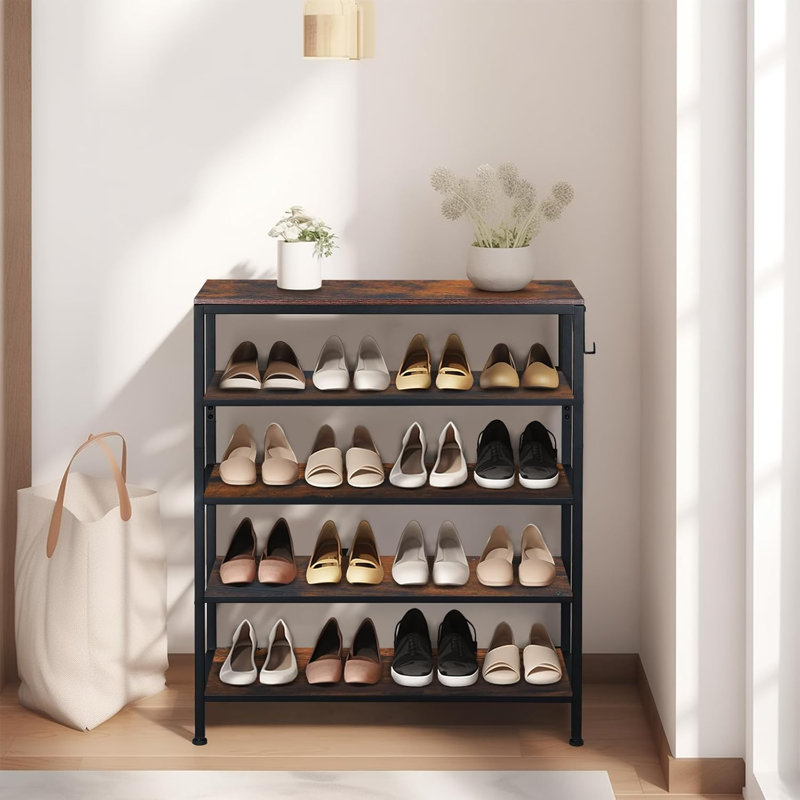 Shoe rack for door entrance outlet